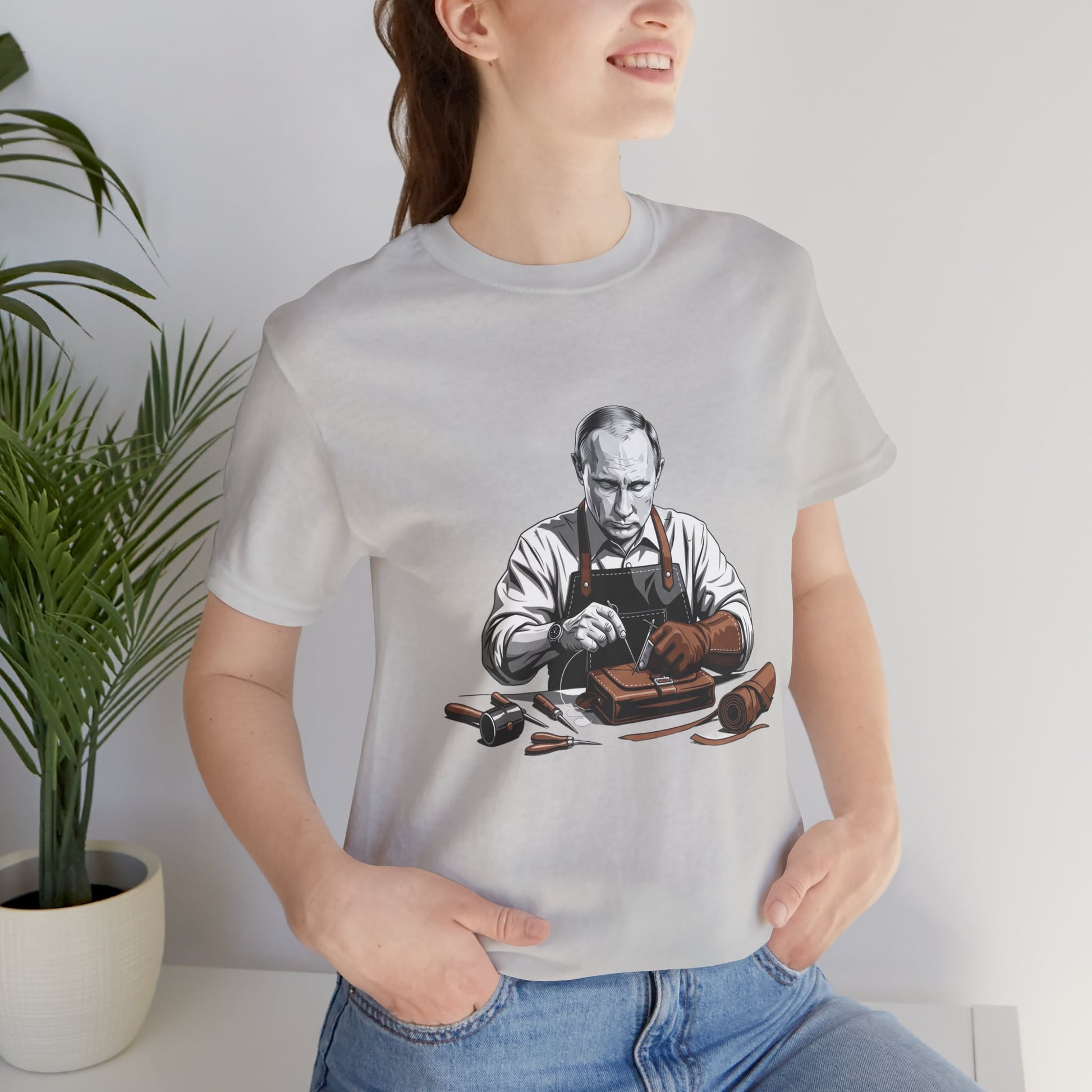 Craftsman Graphic Tee for Artisans, Perfect Birthday Gifts and Everyday Wear - ArtOm_farm™ LEATHER 