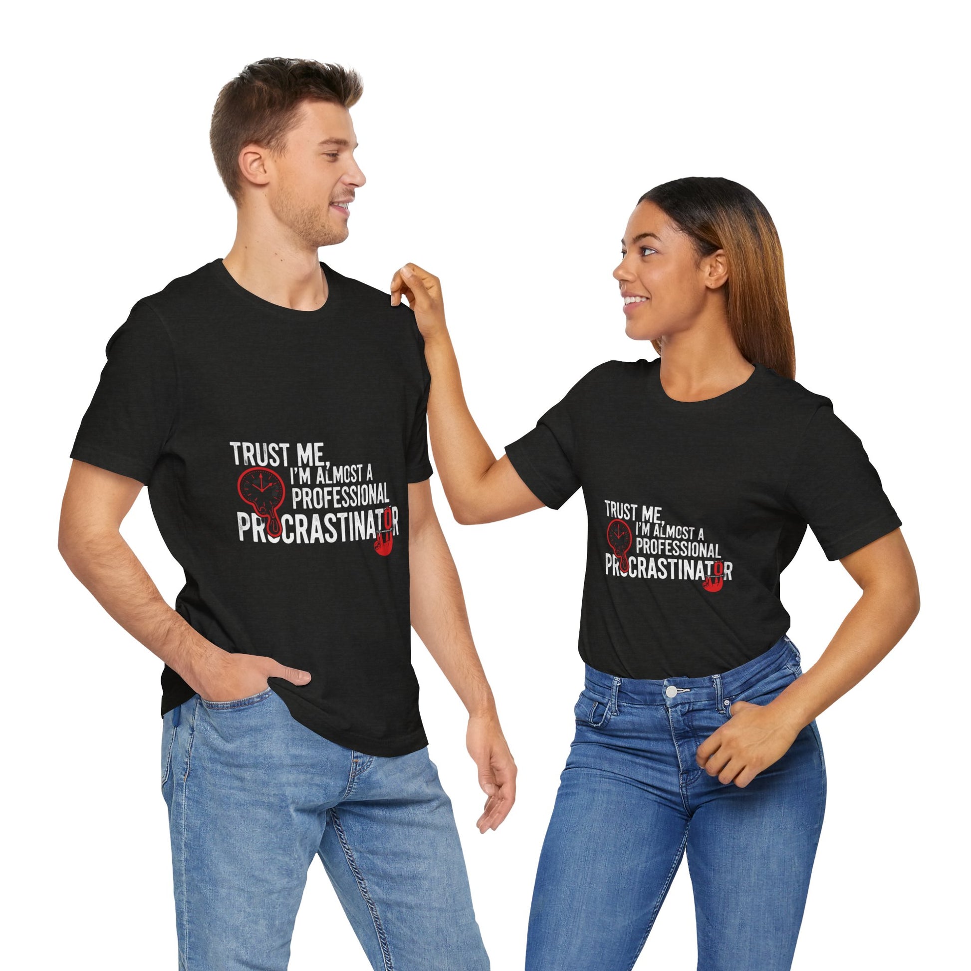 Funny Procrastinator T-Shirt | Humorous Gift for Students | Casual Unisex Graphic Tee - ArtOm_farm™ LEATHER 