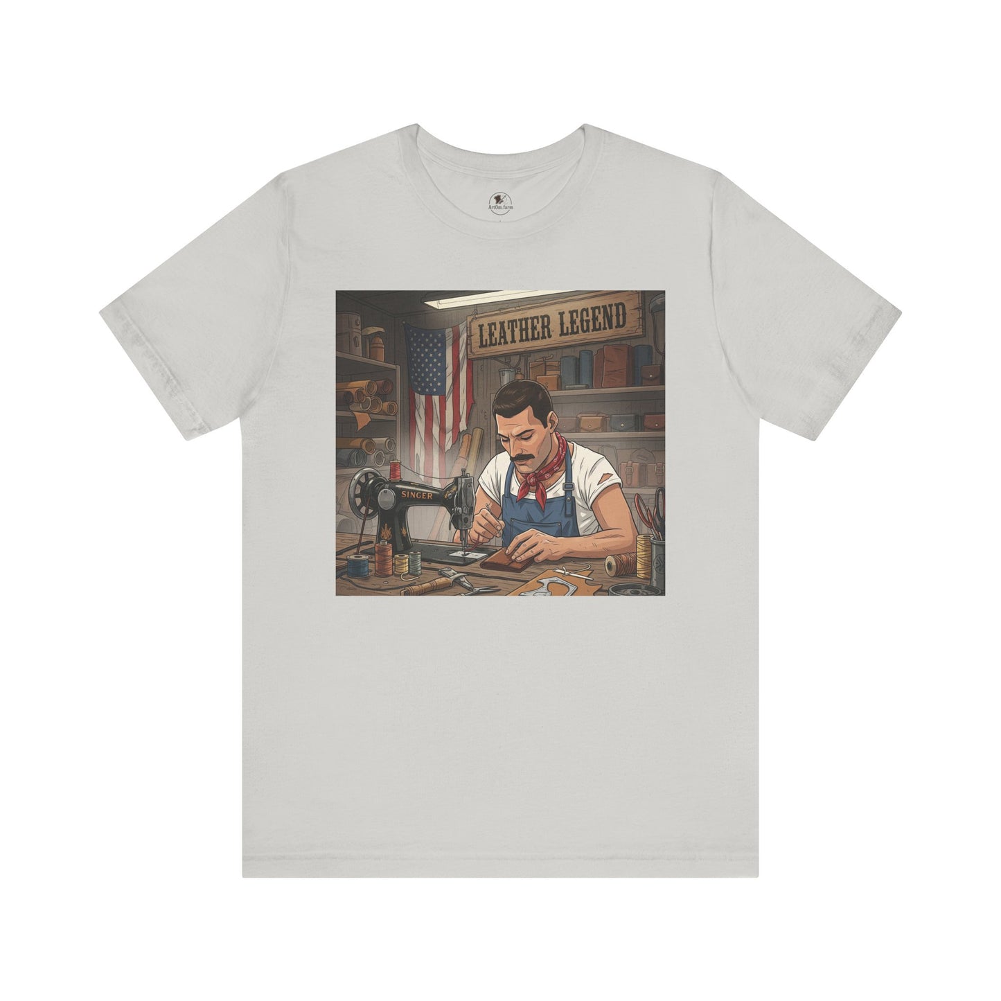 Leather Legend Graphic Tee - Artisan Vintage Style Shirt, Perfect Gift for Craftsmen and Father's Day - ArtOm_farm™ LEATHER