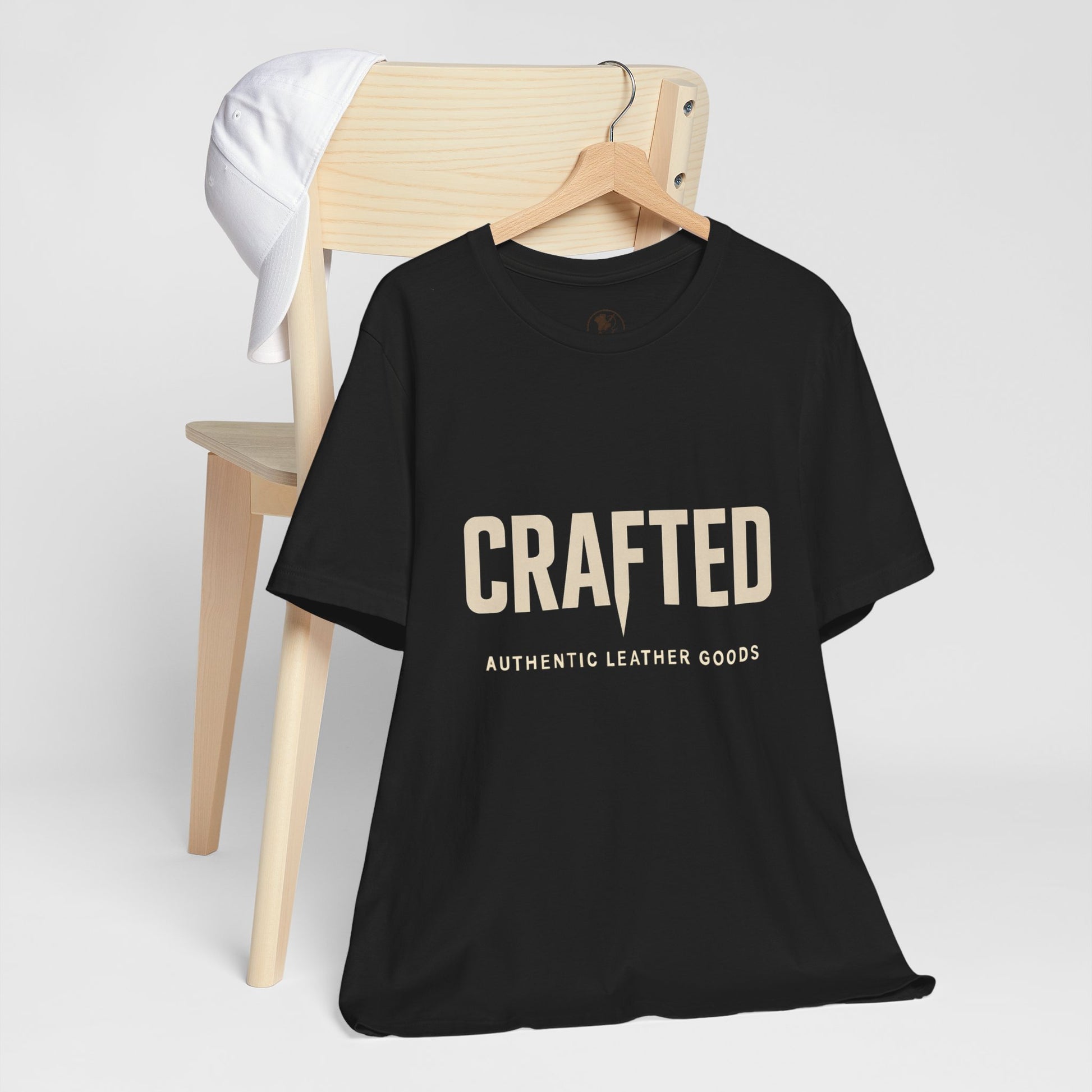 Crafted Leather Goods Tee - Unisex Casual Shirt, Vintage Style Cozy Everyday Wear, Perfect Gift for Him - ArtOm_farm™ LEATHER