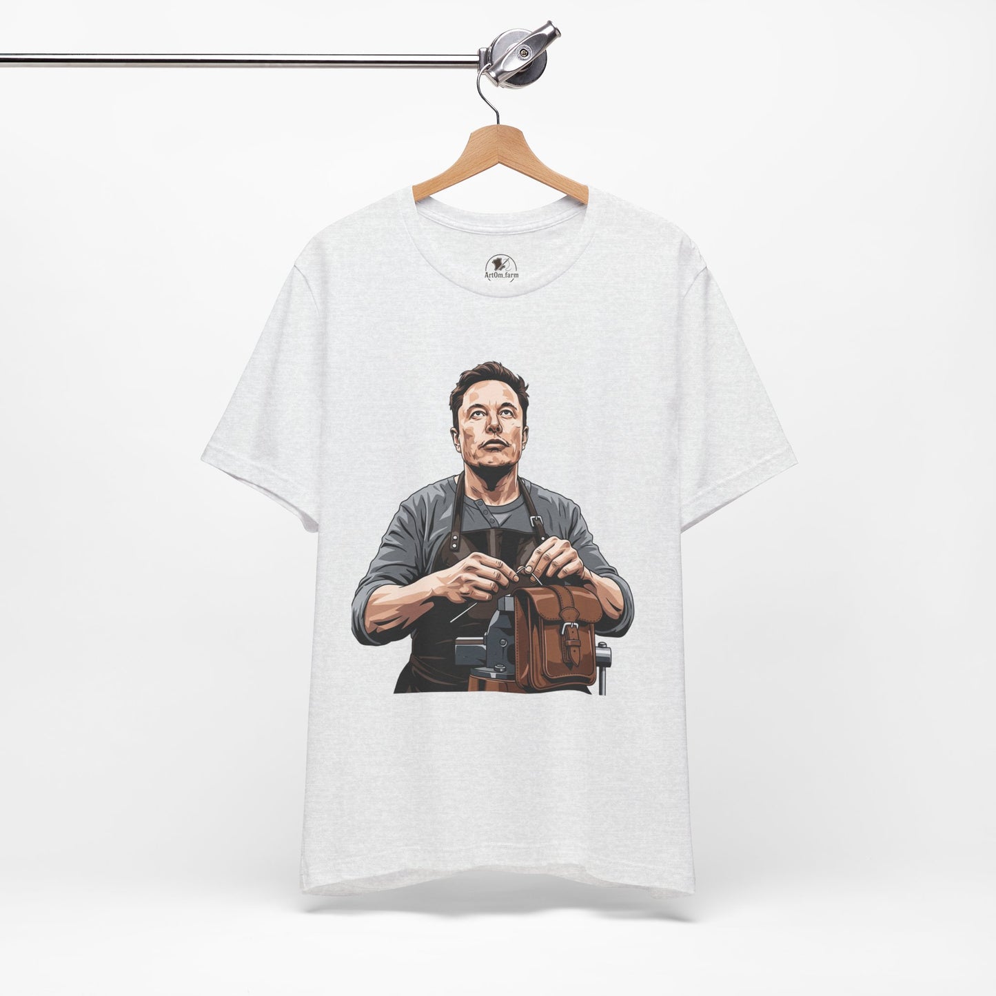 Creative Innovator Tee - Perfect Humor T-Shirt for Tech Enthusiasts and Engineers - ArtOm_farm™ LEATHER 