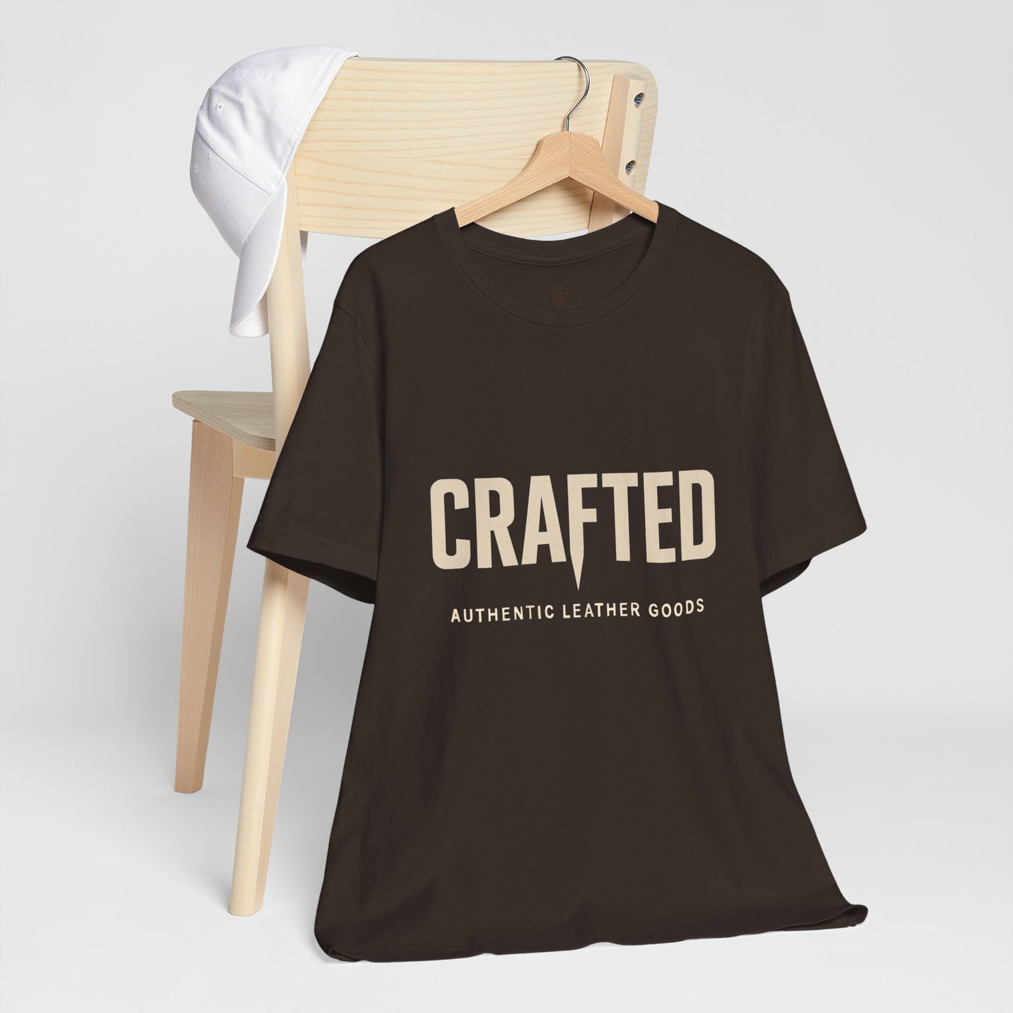 Crafted Leather Goods Tee - Unisex Casual Shirt, Vintage Style Cozy Everyday Wear, Perfect Gift for Him - ArtOm_farm™ LEATHER