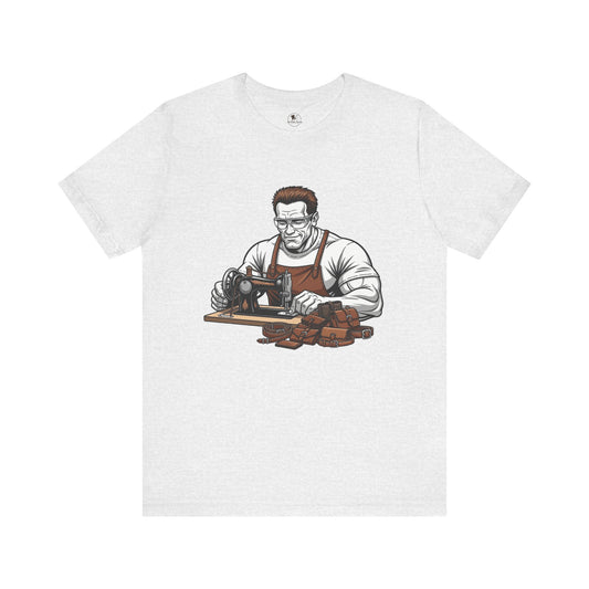 Crafty Masculine Tee - Unique Humor Shirt for Father's Day, Unisex Graphic Tee, Artisan Style Apparel - ArtOm_farm™ LEATHER