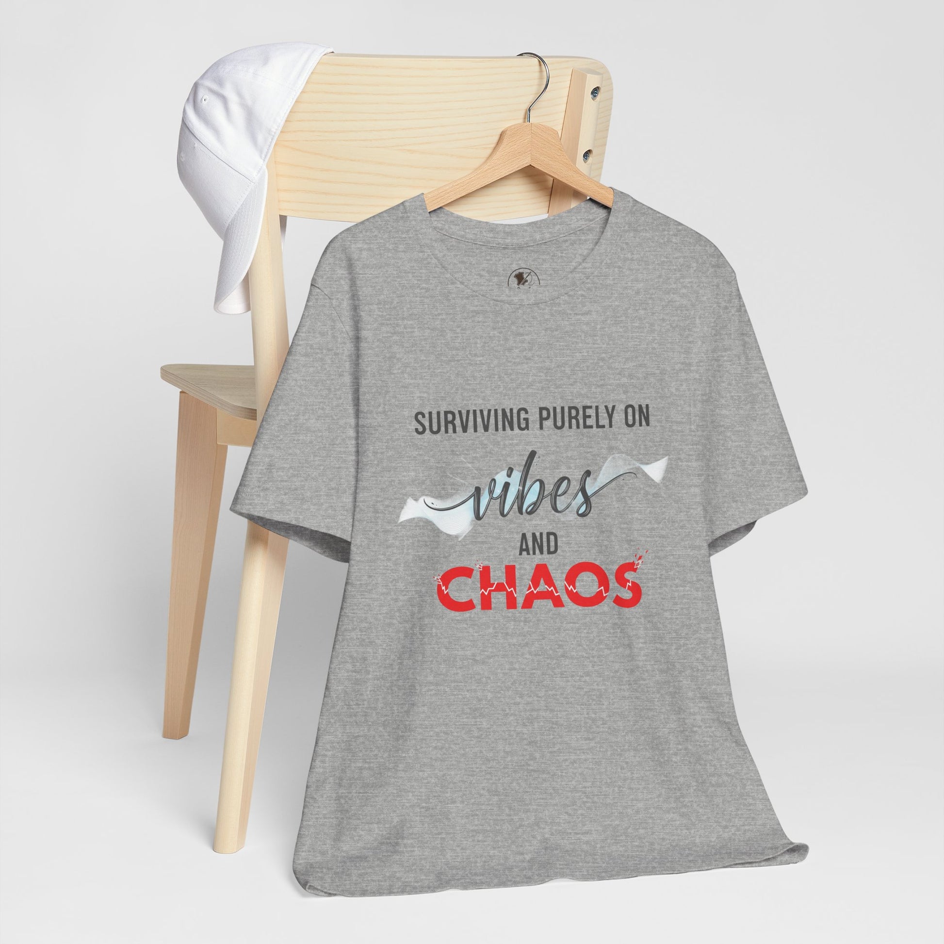 Vibes Chaos Tee - Unisex Jersey Short Sleeve Graphic T-Shirt for Casual Everyday Wear and Summer Essentials - ArtOm_farm™ LEATHER 