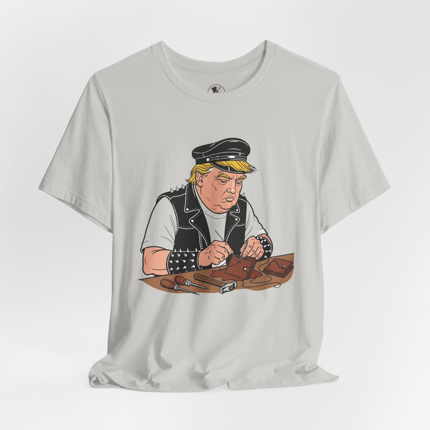 Funny Graphic Tee - Unisex Humorous Shirt for Casual Wear and Unique Gift for Him - ArtOm_farm™ LEATHER 
