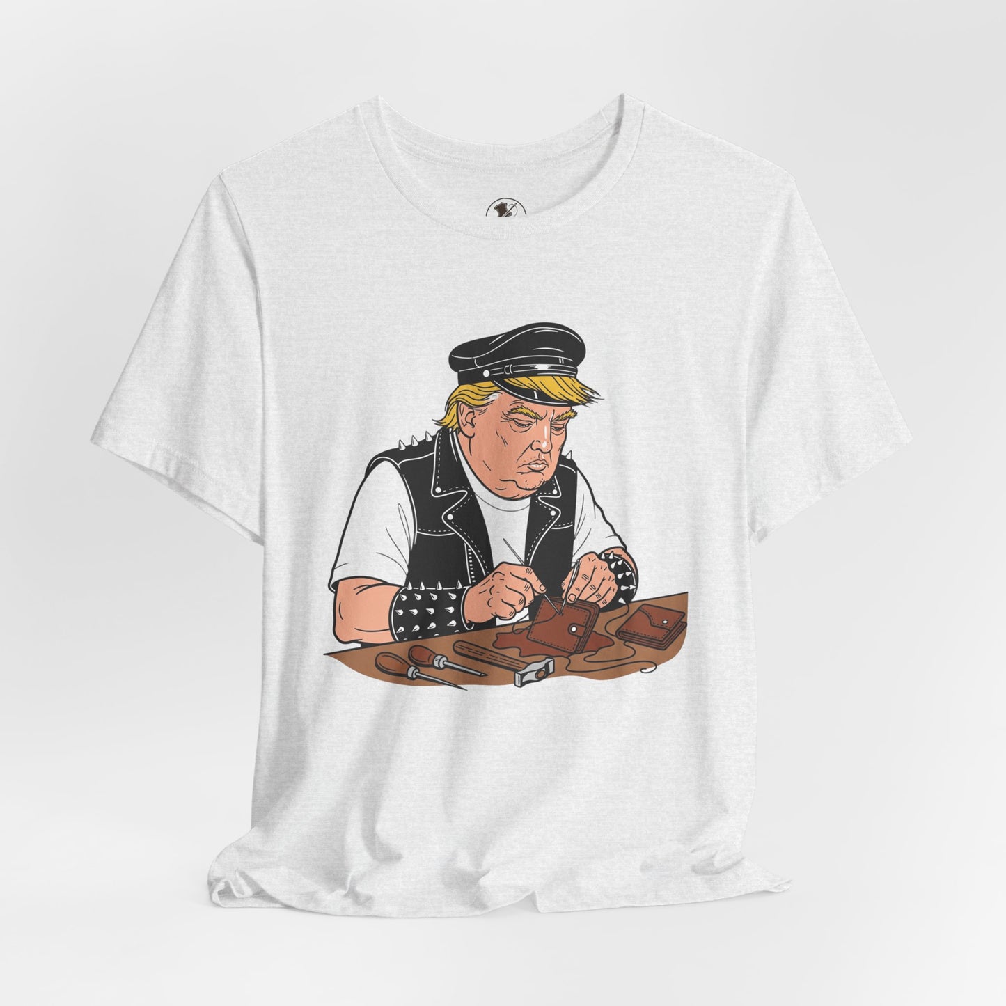 Funny Graphic Tee - Unisex Humorous Shirt for Casual Wear and Unique Gift for Him - ArtOm_farm™ LEATHER