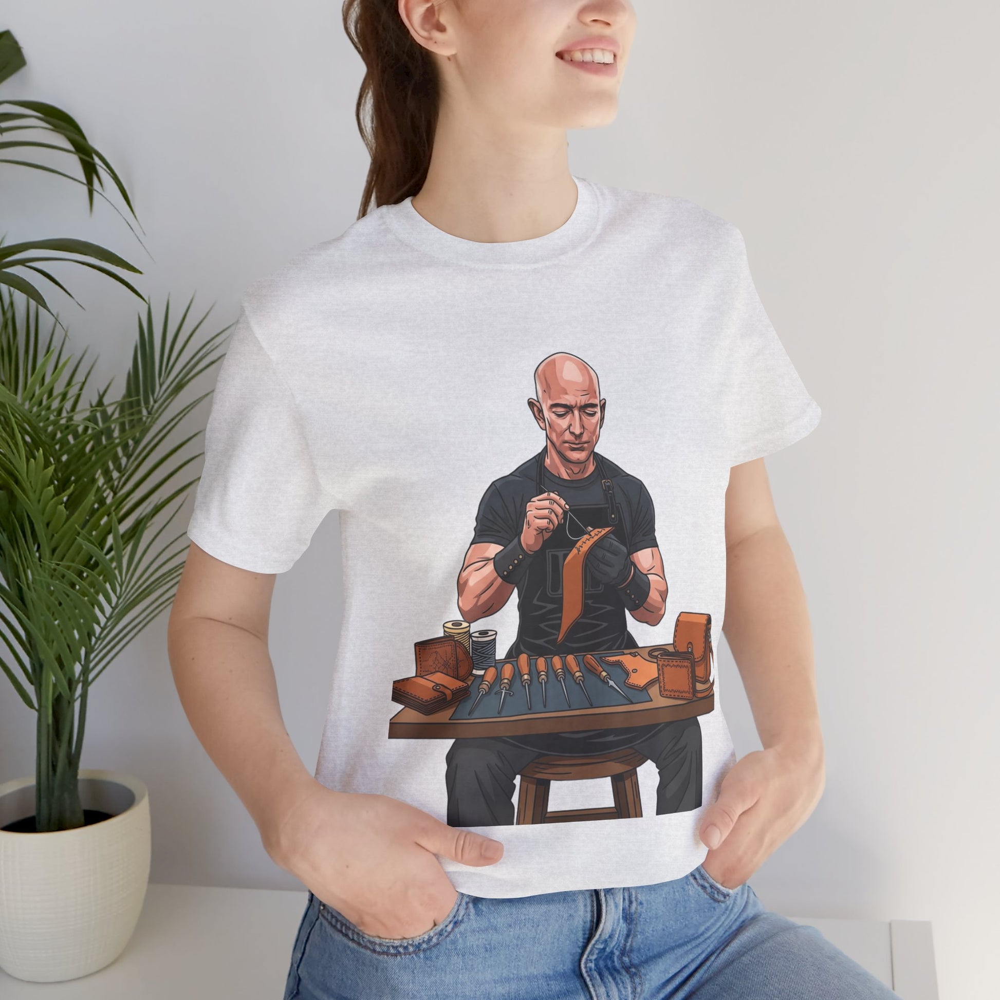Craftsmanship Inspired Tee for Makers - Perfect Gift for Handmade Enthusiasts and Casual Wear - ArtOm_farm™ LEATHER 