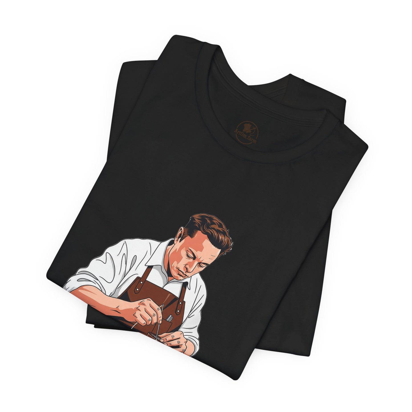 Craftsman Tee - Celebrate Artisanship with the Perfect Gift for Handyman and Father's Day, Ideal for Casual Everyday Wear - ArtOm_farm™ LEATHER 