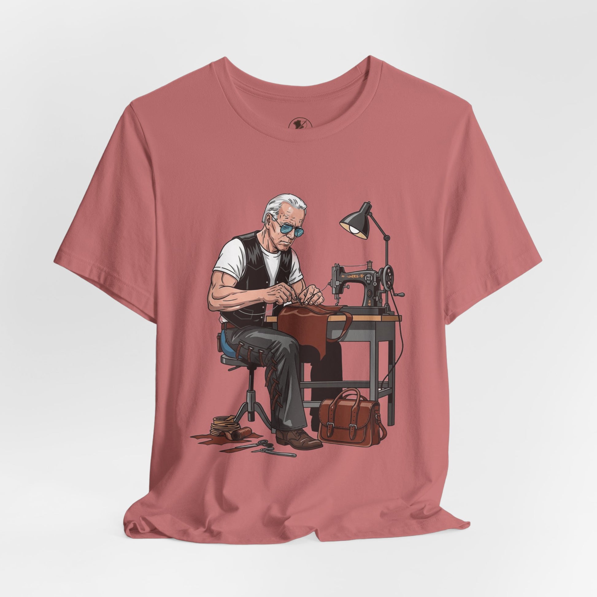 Craftsman Tee for Makers - Perfect Father's Day Gift for Sewing Enthusiasts and Artisan Apparel - ArtOm_farm™ LEATHER 