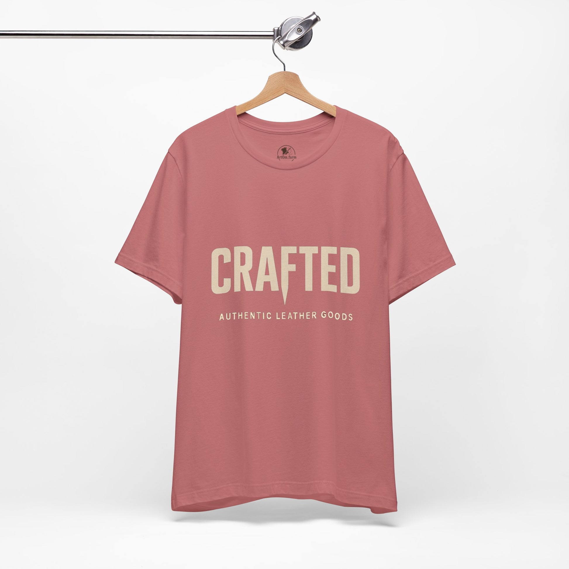 Crafted Leather Goods Tee - Unisex Casual Shirt, Vintage Style Cozy Everyday Wear, Perfect Gift for Him - ArtOm_farm™ LEATHER