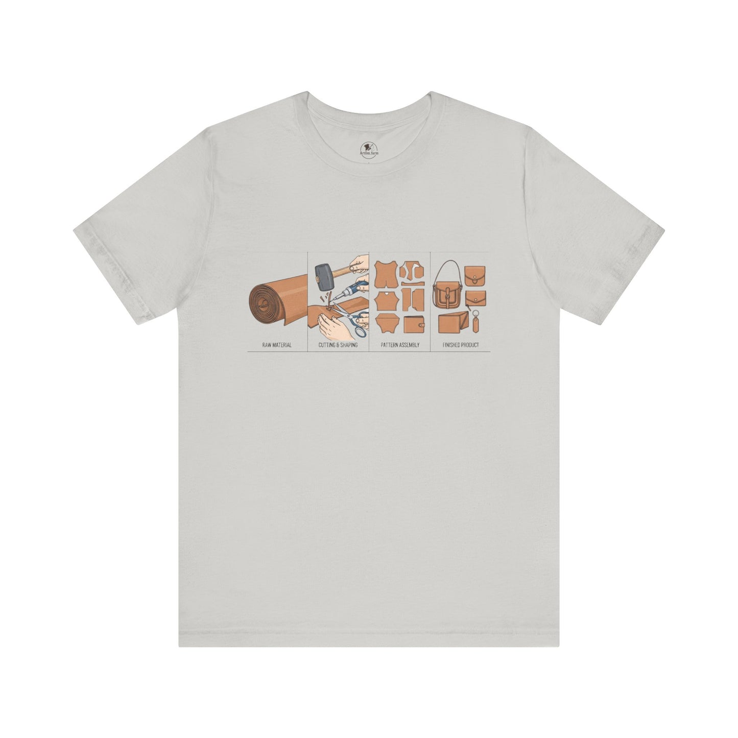 Crafting Adventure Unisex T-Shirt | Maker Gift, DIY Enthusiast Tee, Unique Artsy Clothing, Creative Hobby Attire, Gift for Crafters - ArtOm_farm™ LEATHER