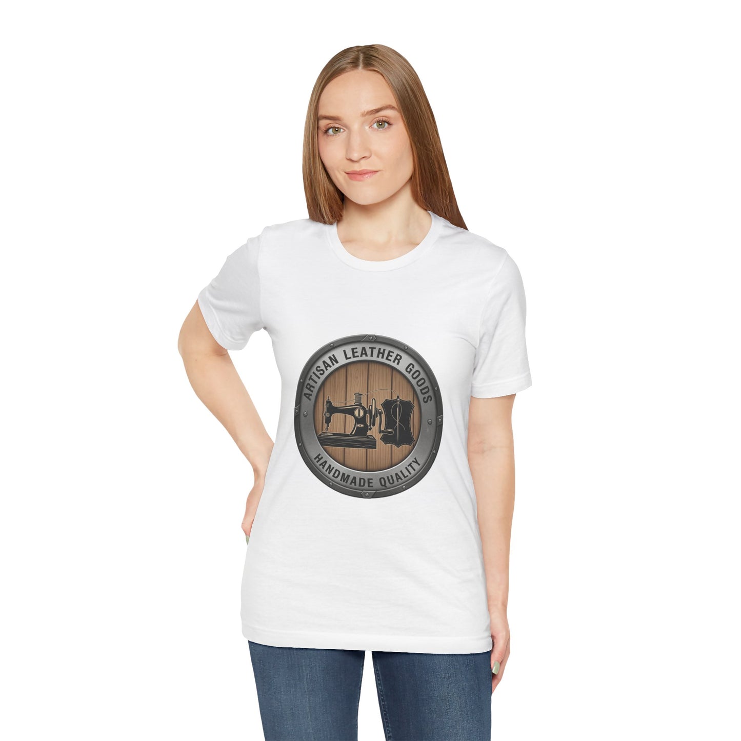 Artisan Leather Goods T-Shirt for Casual Wear, Handmade Quality Tee - Perfect Gift for Crafters and Father's Day - ArtOm_farm™ LEATHER
