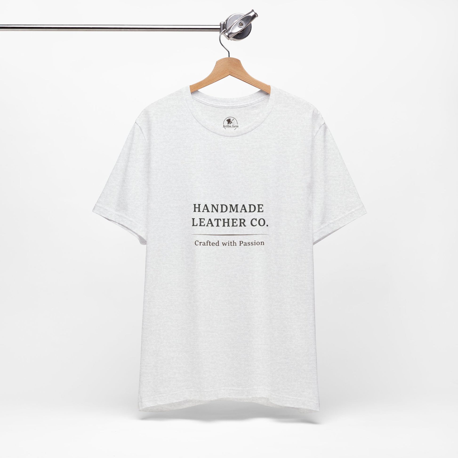 Handmade Leather Co. Tee - Unisex Casual Fashion Shirt for Everyday Wear, Stylish Comfort Gift for Leather Lovers - ArtOm_farm™ LEATHER