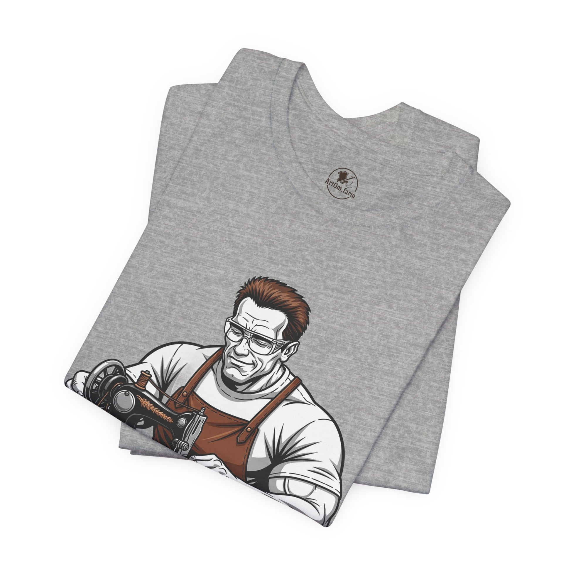 Crafty Masculine Tee - Unique Humor Shirt for Father's Day, Unisex Graphic Tee, Artisan Style Apparel - ArtOm_farm™ LEATHER 