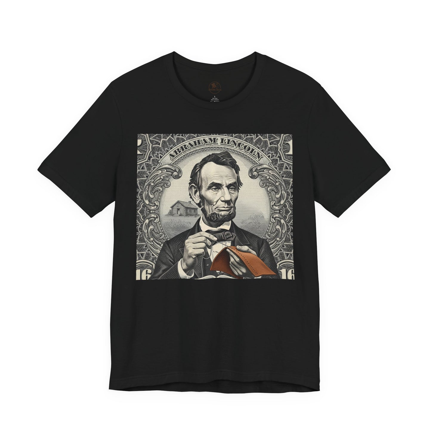 Abraham Lincoln T-Shirt - Vintage Graphic Unisex Tee for History Lovers, Educational Casual Wear, Patriotic Gift - ArtOm_farm™ LEATHER