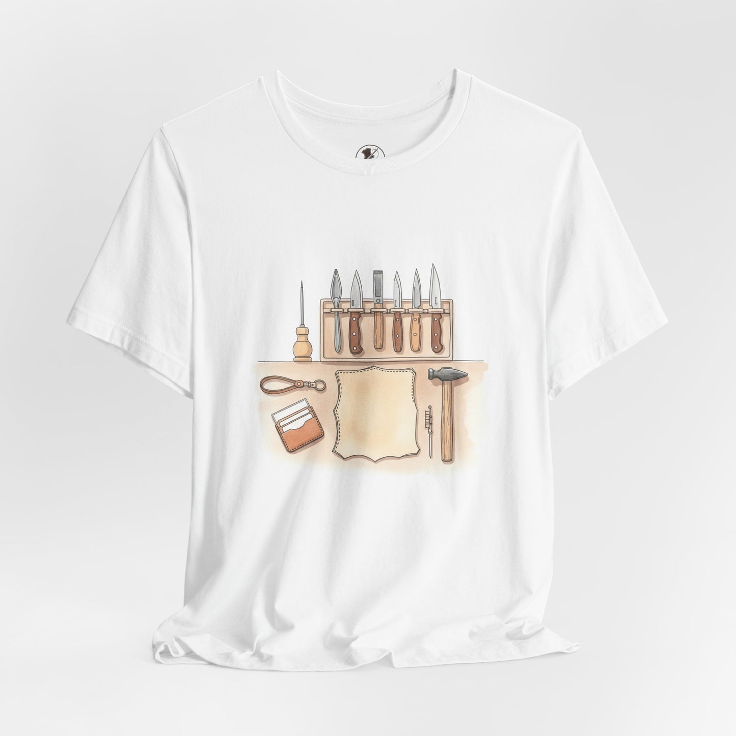 Craftsman Tools Shirt - Short Sleeve Tee for DIY Enthusiasts, Artisan Gift, Workshop Apparel, Perfect Father's Day Gift - ArtOm_farm™ LEATHER
