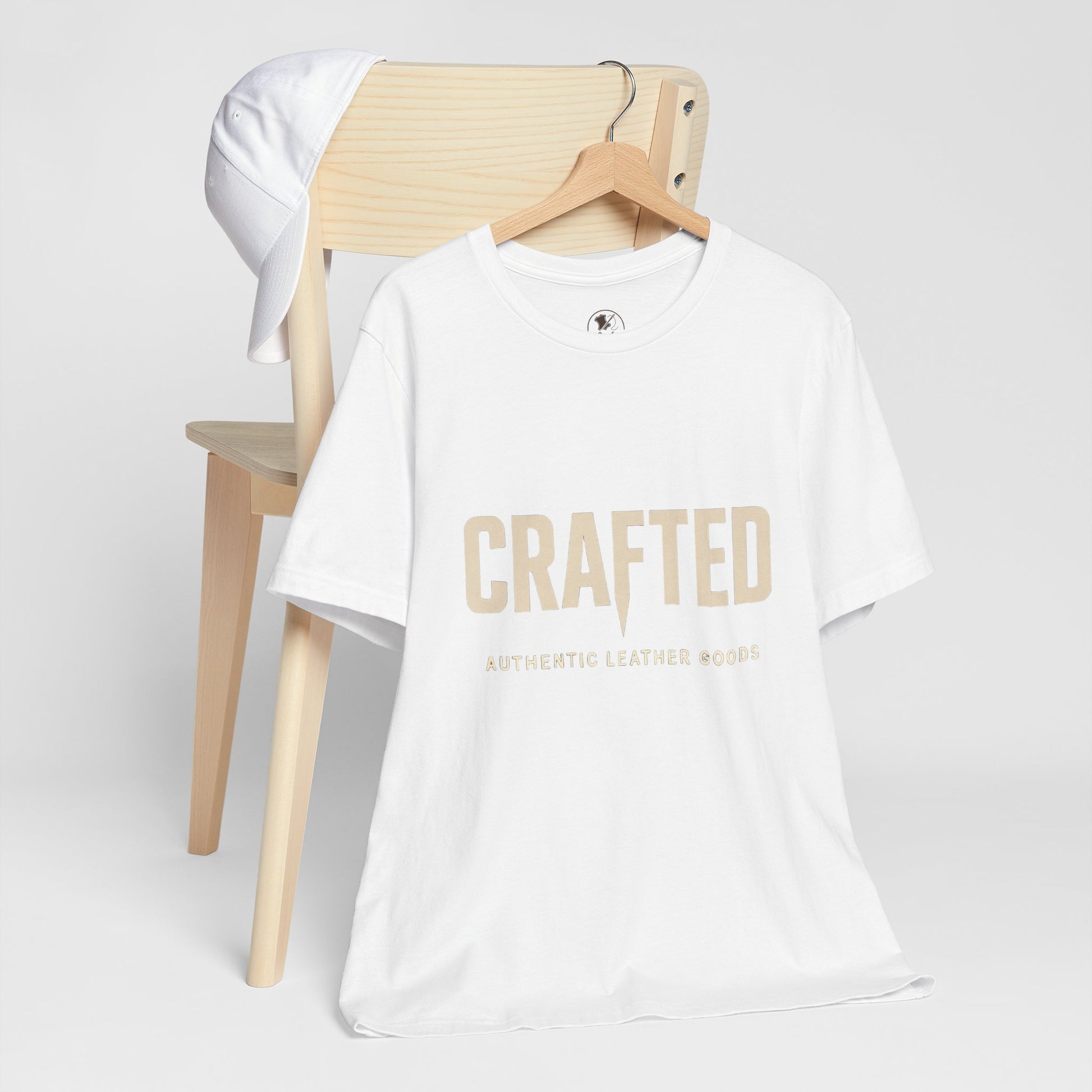 Crafted Leather Goods Tee - Unisex Casual Shirt, Vintage Style Cozy Everyday Wear, Perfect Gift for Him - ArtOm_farm™ LEATHER