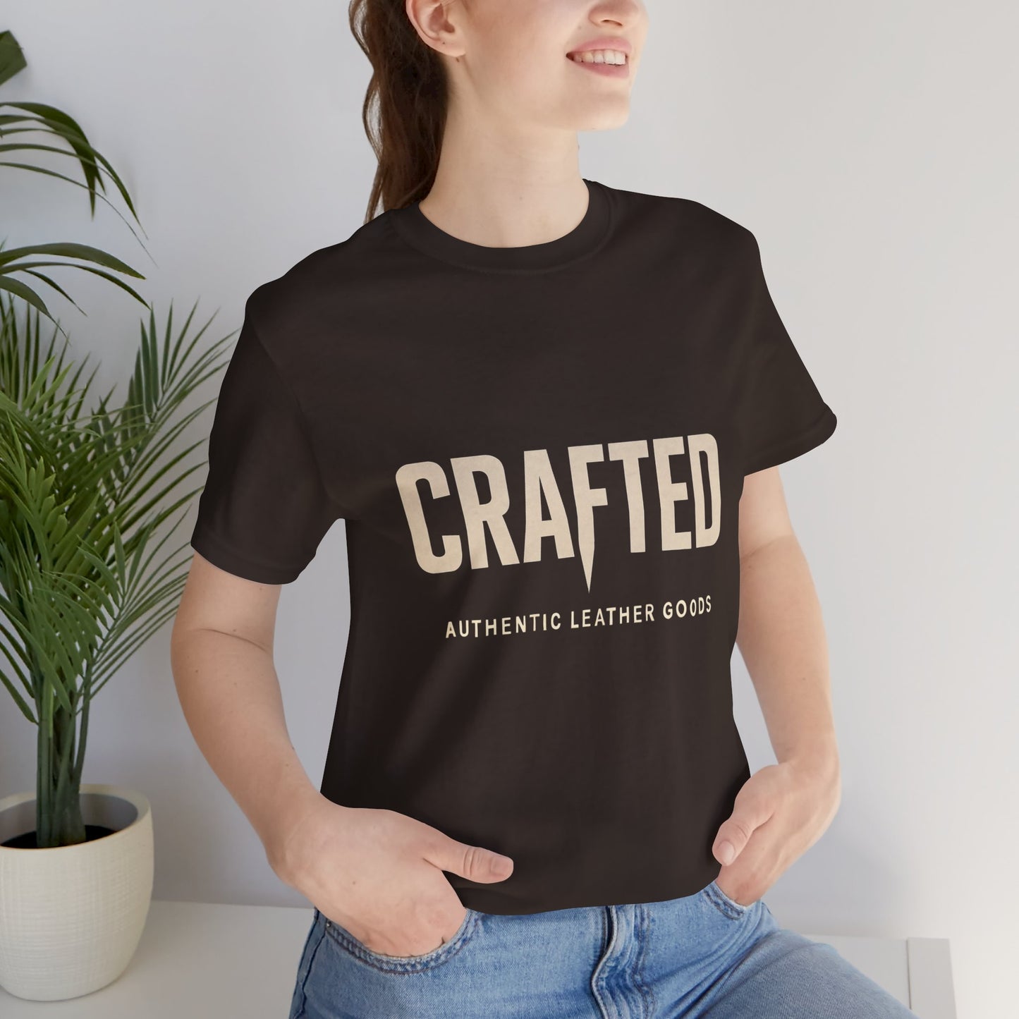 Crafted Leather Goods Tee - Unisex Casual Shirt, Vintage Style Cozy Everyday Wear, Perfect Gift for Him - ArtOm_farm™ LEATHER