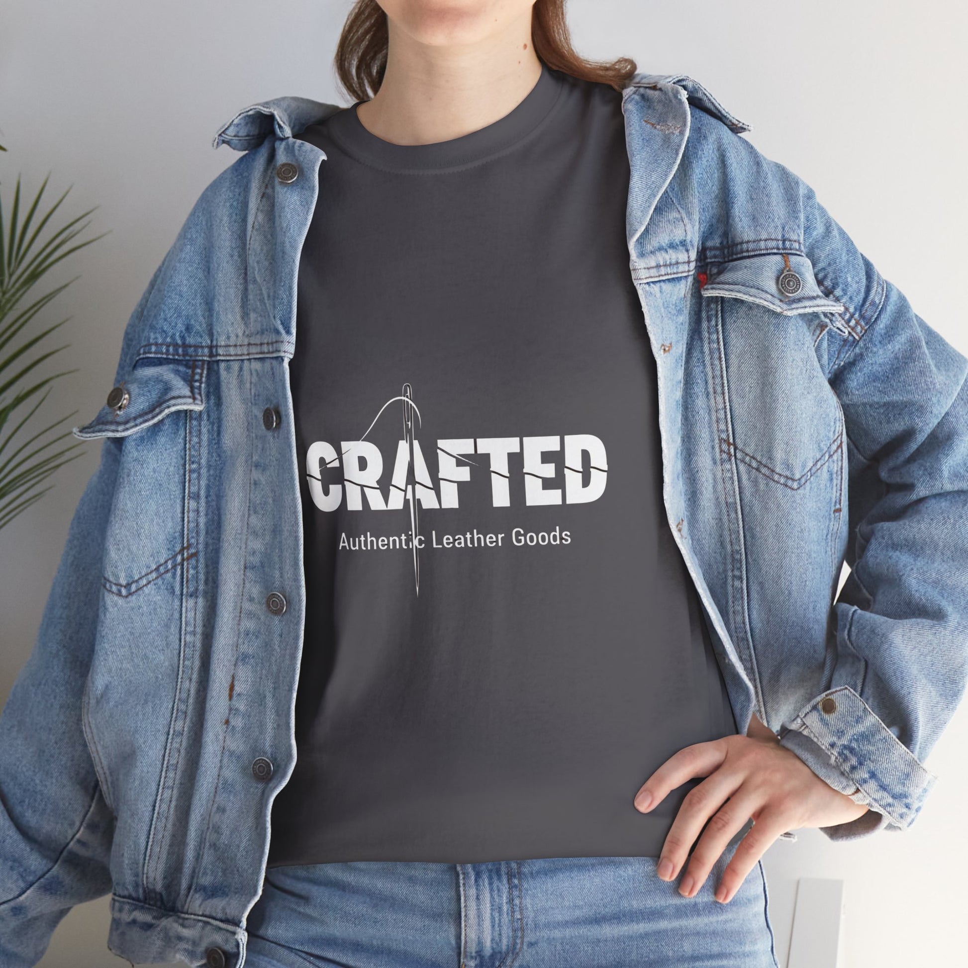 Crafted Leather Goods Tee - Artisan Unisex T-Shirt for Casual Everyday Wear, Unique Gift for Him, Perfect for Craft Lovers - ArtOm_farm™ LEATHER