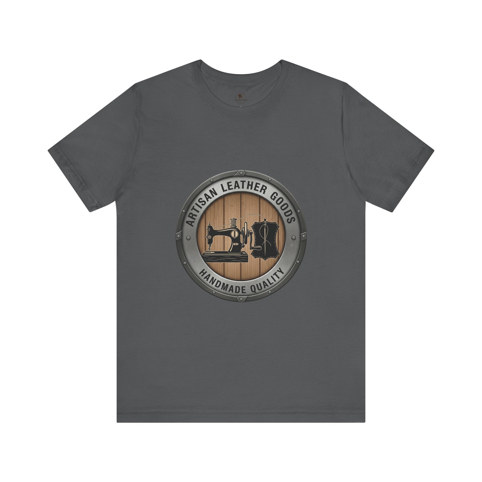 Artisan Leather Goods T-Shirt for Casual Wear, Handmade Quality Tee - Perfect Gift for Crafters and Father's Day - ArtOm_farm™ LEATHER