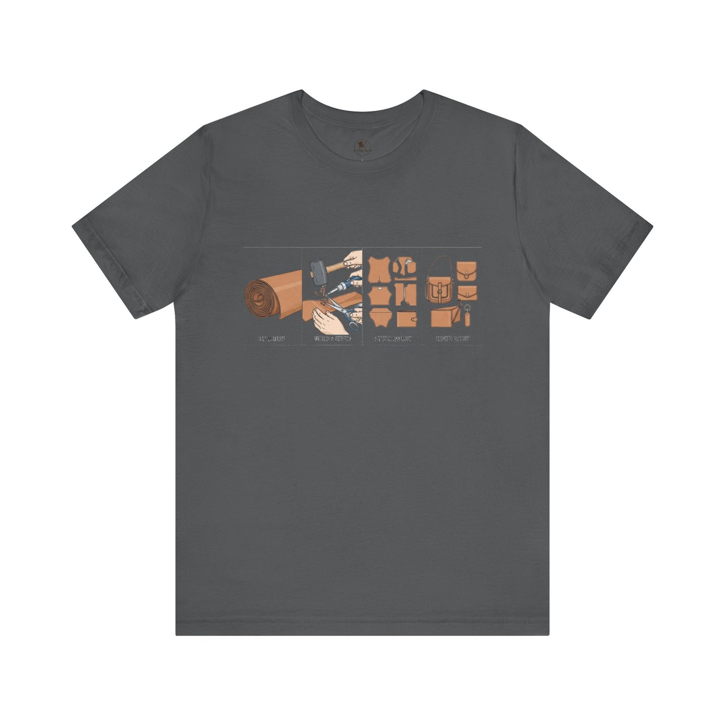 Crafting Adventure Unisex T-Shirt | Maker Gift, DIY Enthusiast Tee, Unique Artsy Clothing, Creative Hobby Attire, Gift for Crafters - ArtOm_farm™ LEATHER