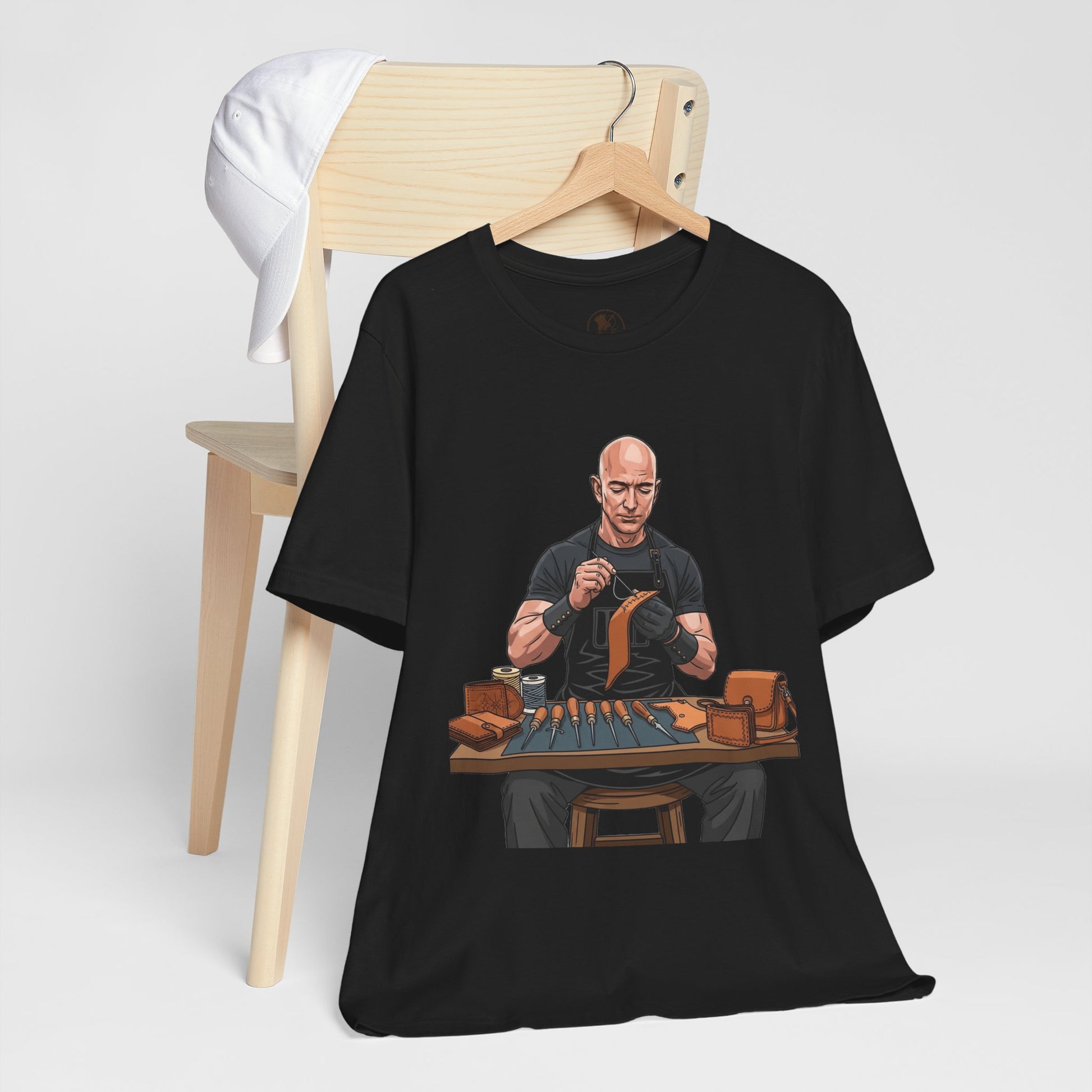 Craftsmanship Inspired Tee for Makers - Perfect Gift for Handmade Enthusiasts and Casual Wear - ArtOm_farm™ LEATHER 