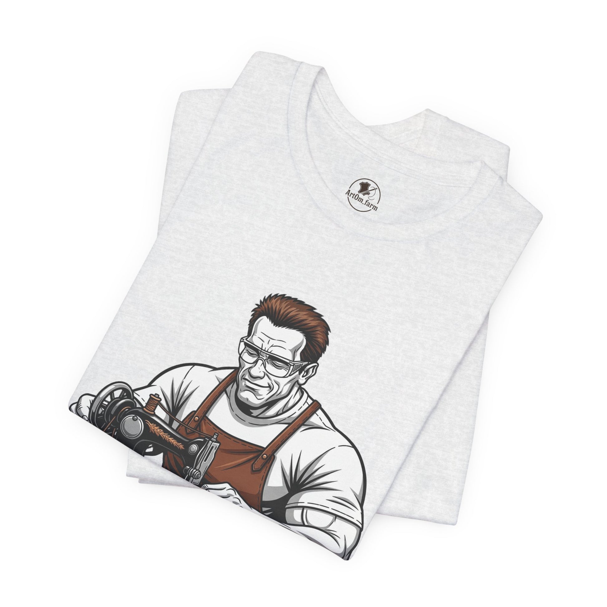 Crafty Masculine Tee - Unique Humor Shirt for Father's Day, Unisex Graphic Tee, Artisan Style Apparel - ArtOm_farm™ LEATHER