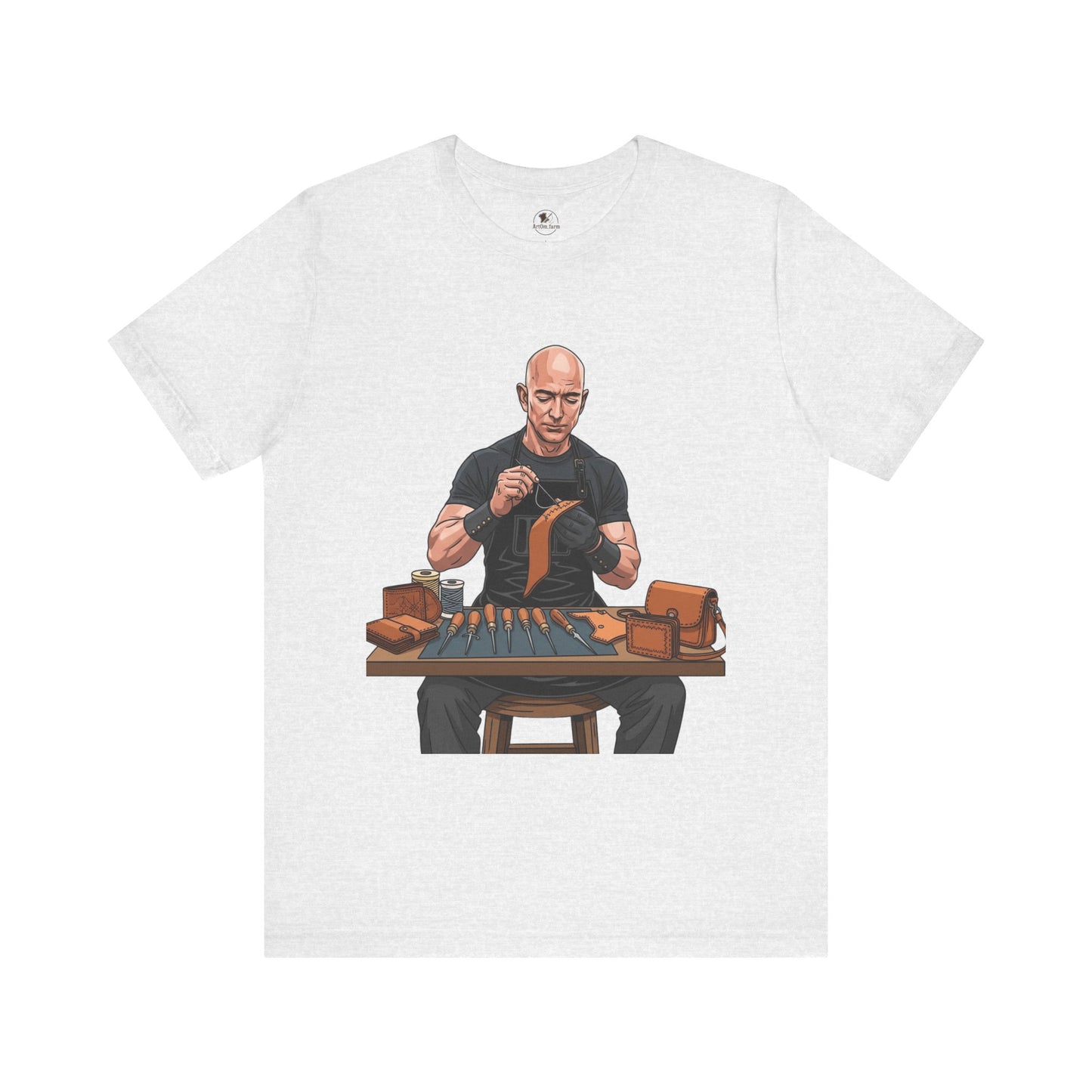 Craftsmanship Inspired Tee for Makers - Perfect Gift for Handmade Enthusiasts and Casual Wear - ArtOm_farm™ LEATHER