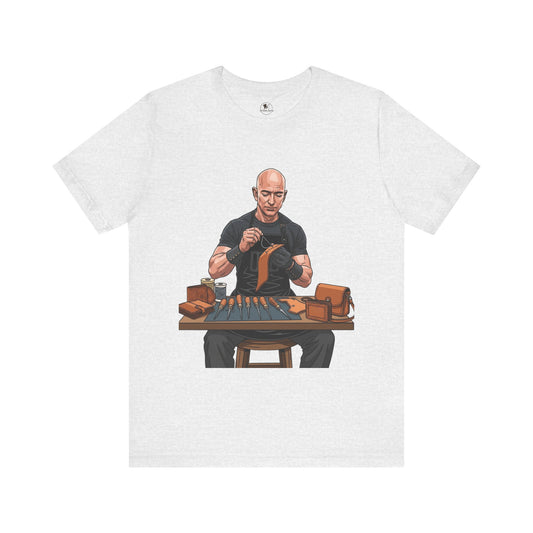 Craftsmanship Inspired Tee for Makers - Perfect Gift for Handmade Enthusiasts and Casual Wear - ArtOm_farm™ LEATHER