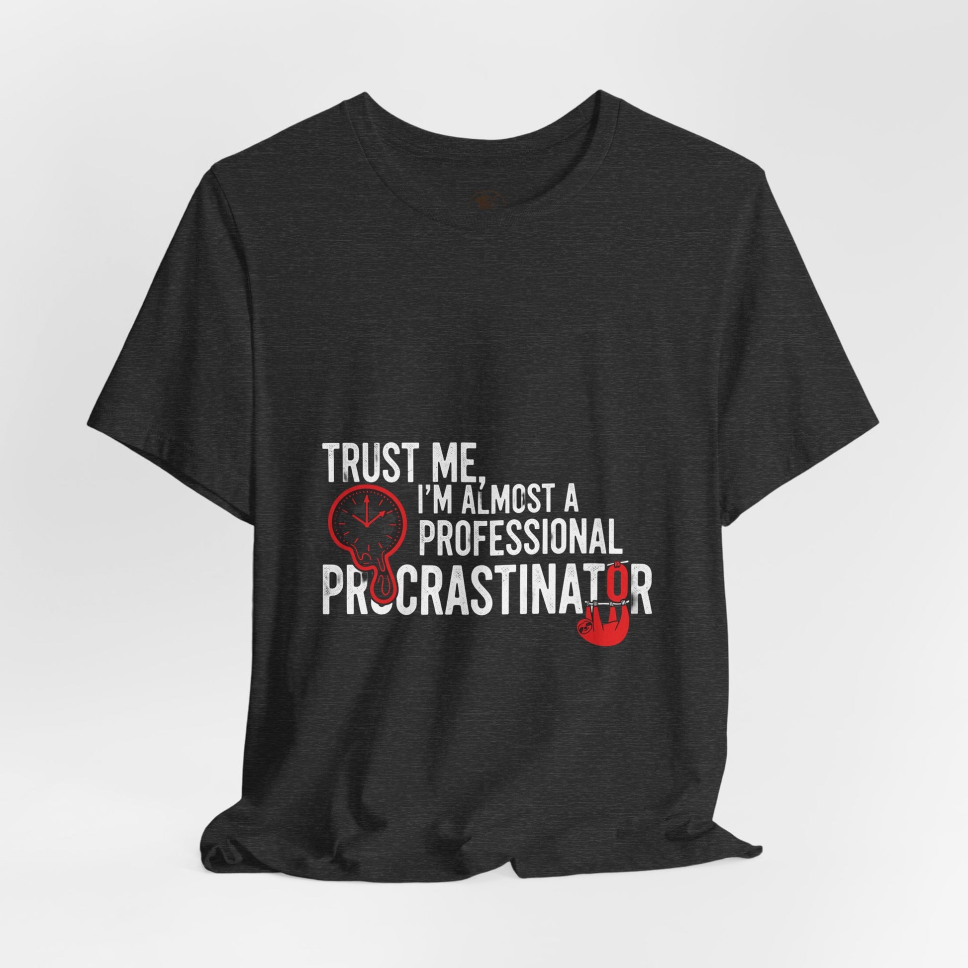 Funny Procrastinator T-Shirt | Humorous Gift for Students | Casual Unisex Graphic Tee - ArtOm_farm™ LEATHER 