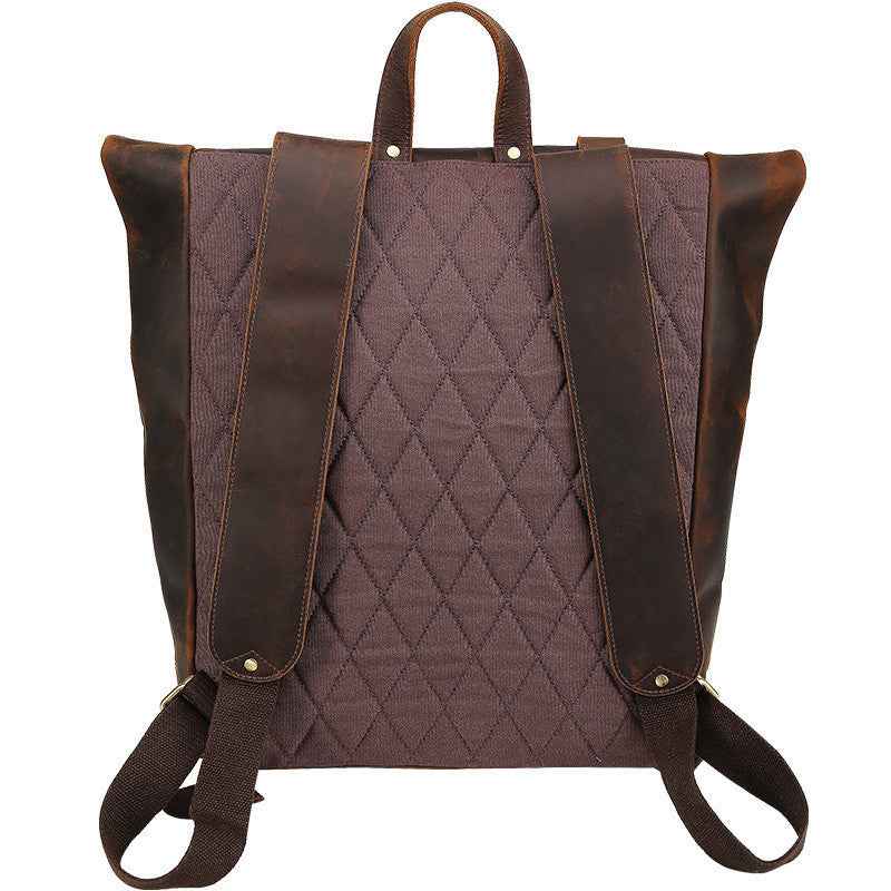 Retro Leather Backpack for Travel and City Adventures