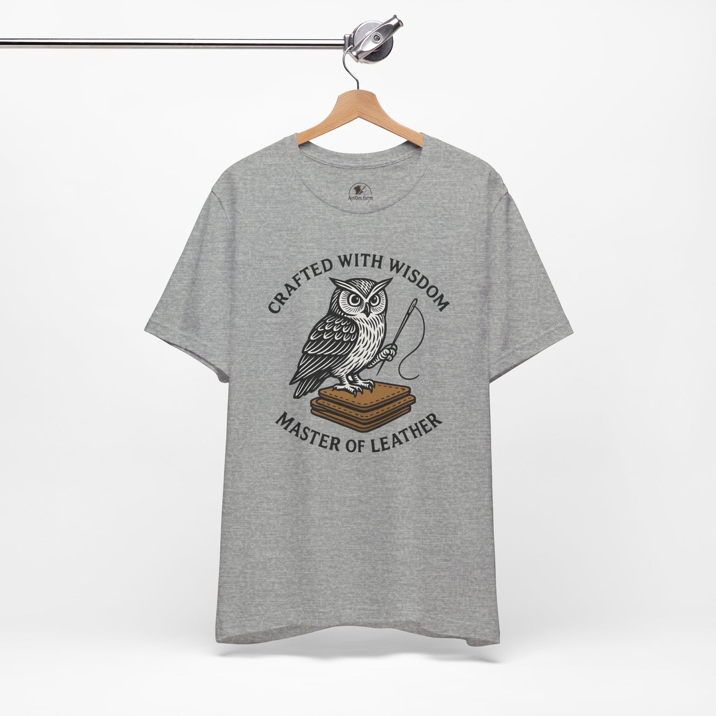 Wise Owl Unisex Tee - Unique Animal Design, Eco-Friendly Apparel for Crafters and Style Enthusiasts
