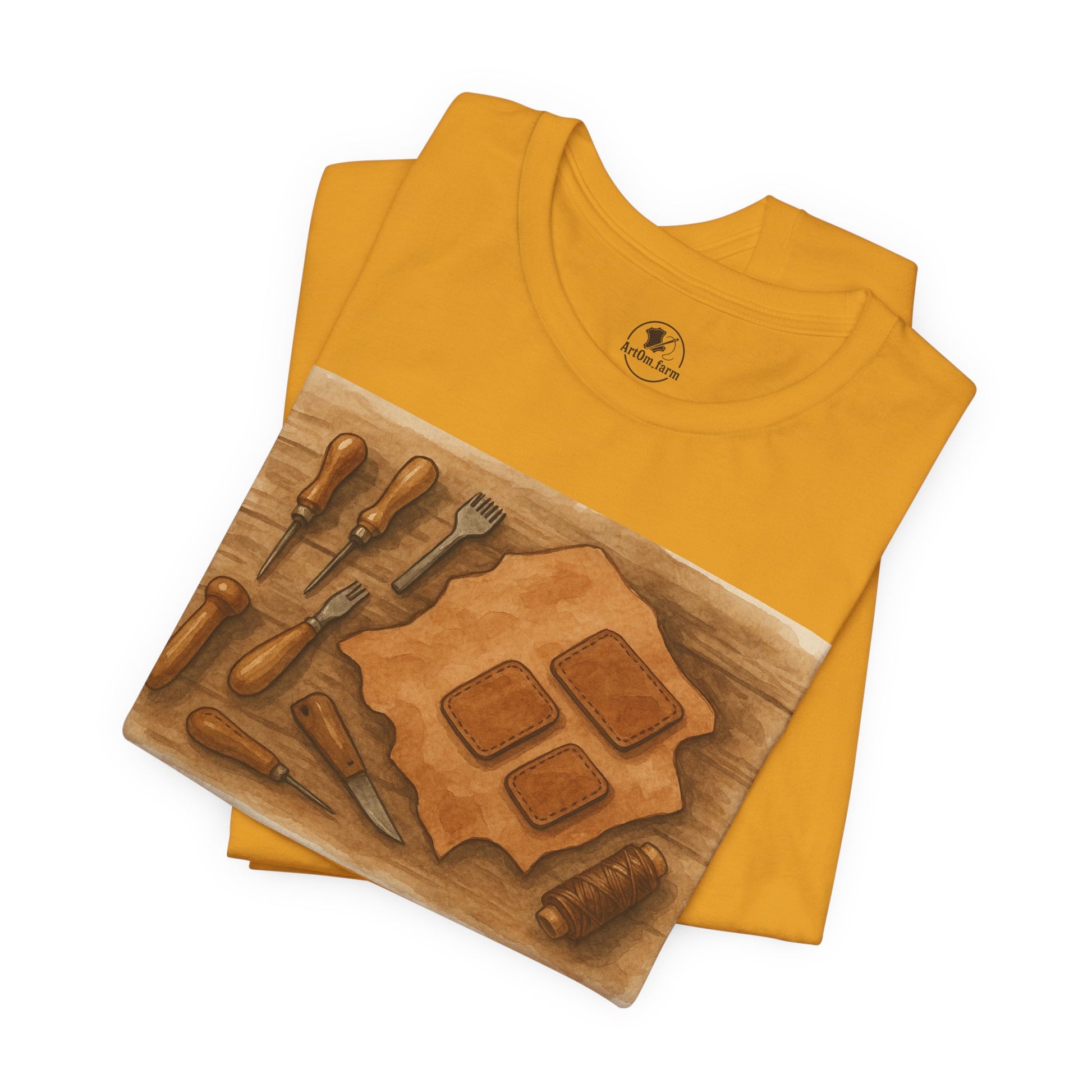 Craftsman Tools Tee - The Ideal Gift for Hobbyists and DIY Enthusiasts - ArtOm_farm™ LEATHER