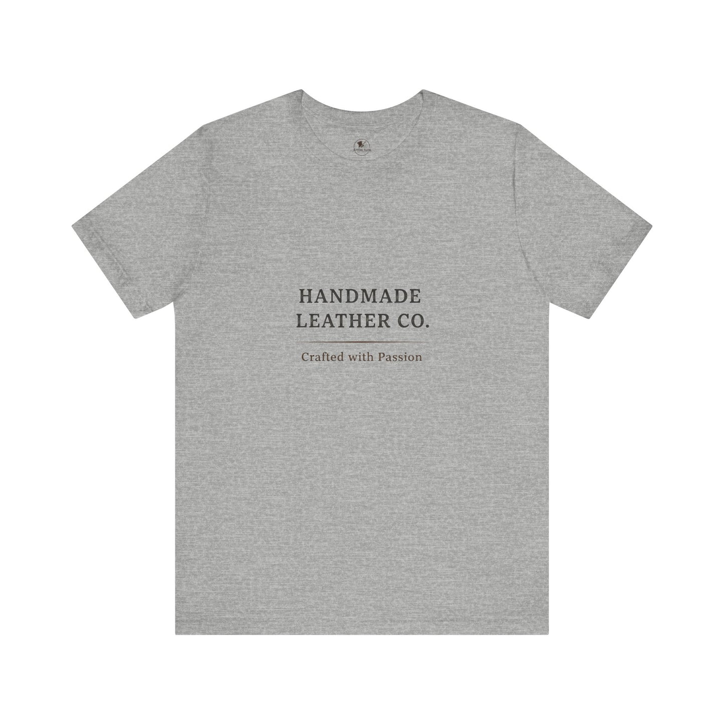 Handmade Leather Co. Tee - Unisex Casual Fashion Shirt for Everyday Wear, Stylish Comfort Gift for Leather Lovers - ArtOm_farm™ LEATHER