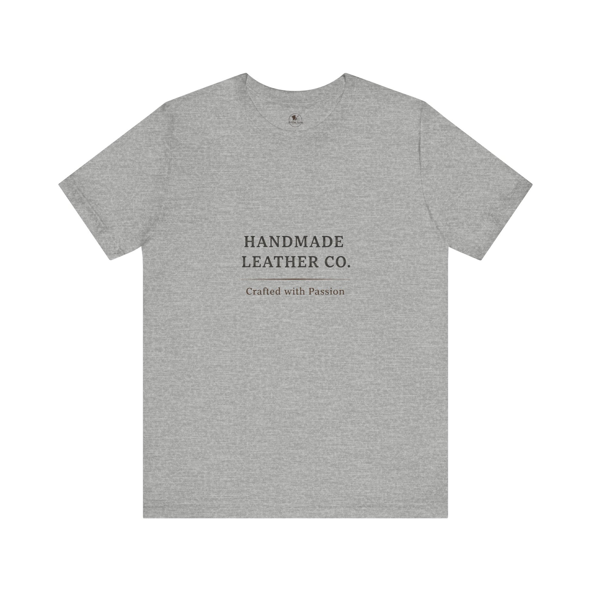 Handmade Leather Co. Tee - Unisex Casual Fashion Shirt for Everyday Wear, Stylish Comfort Gift for Leather Lovers - ArtOm_farm™ LEATHER