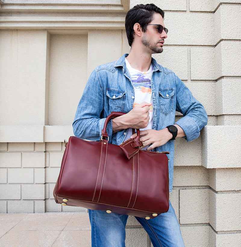 Crazy Horse Leather Tote Bag - ArtOm_farm™ LEATHER