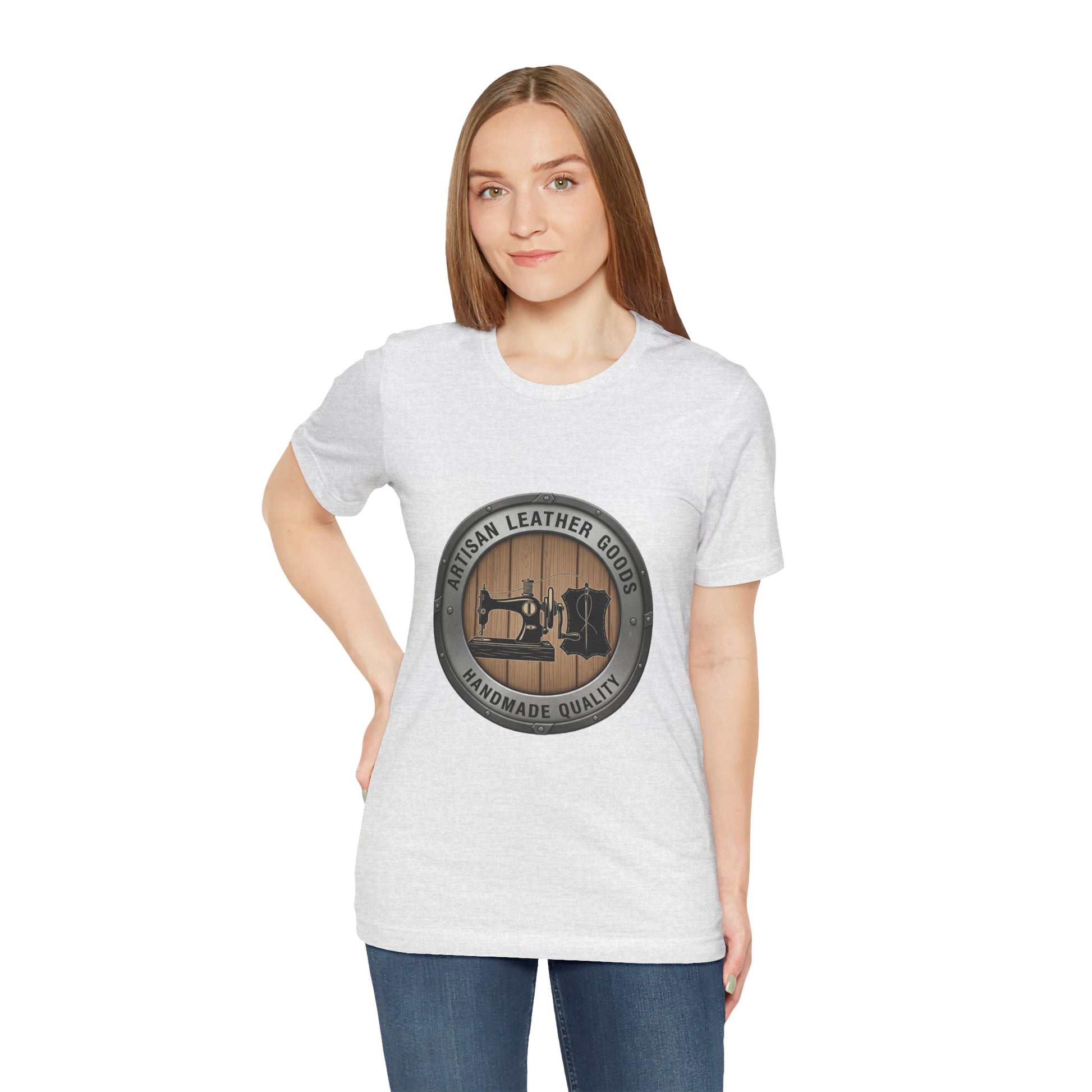 Artisan Leather Goods T-Shirt for Casual Wear, Handmade Quality Tee - Perfect Gift for Crafters and Father's Day - ArtOm_farm™ LEATHER