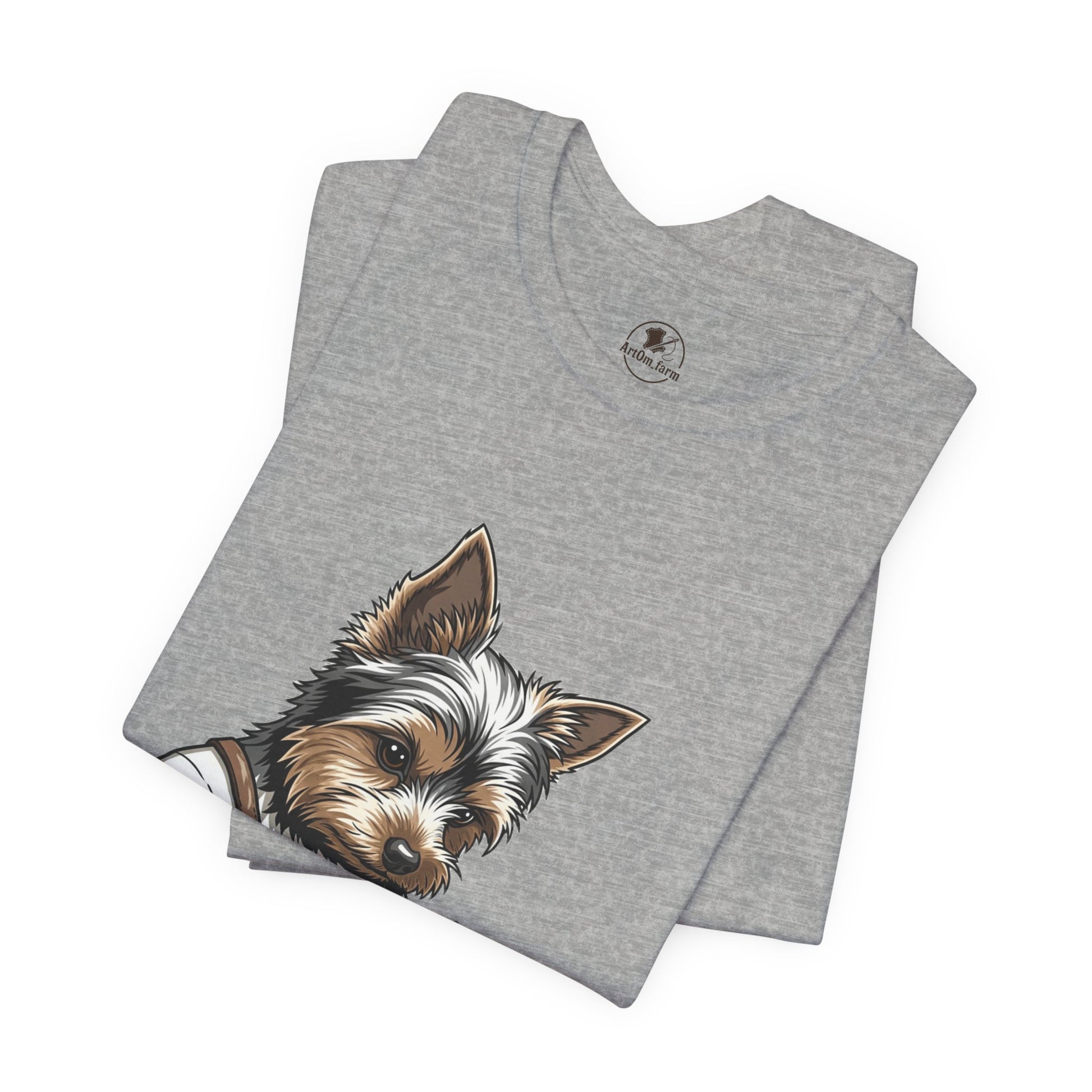 Crafty Canine T-Shirt, Funny Dog Lover Gift, Cute Animal Tee for Pet Owners, Casual Wear for Artisan Friends - ArtOm_farm™ LEATHER 
