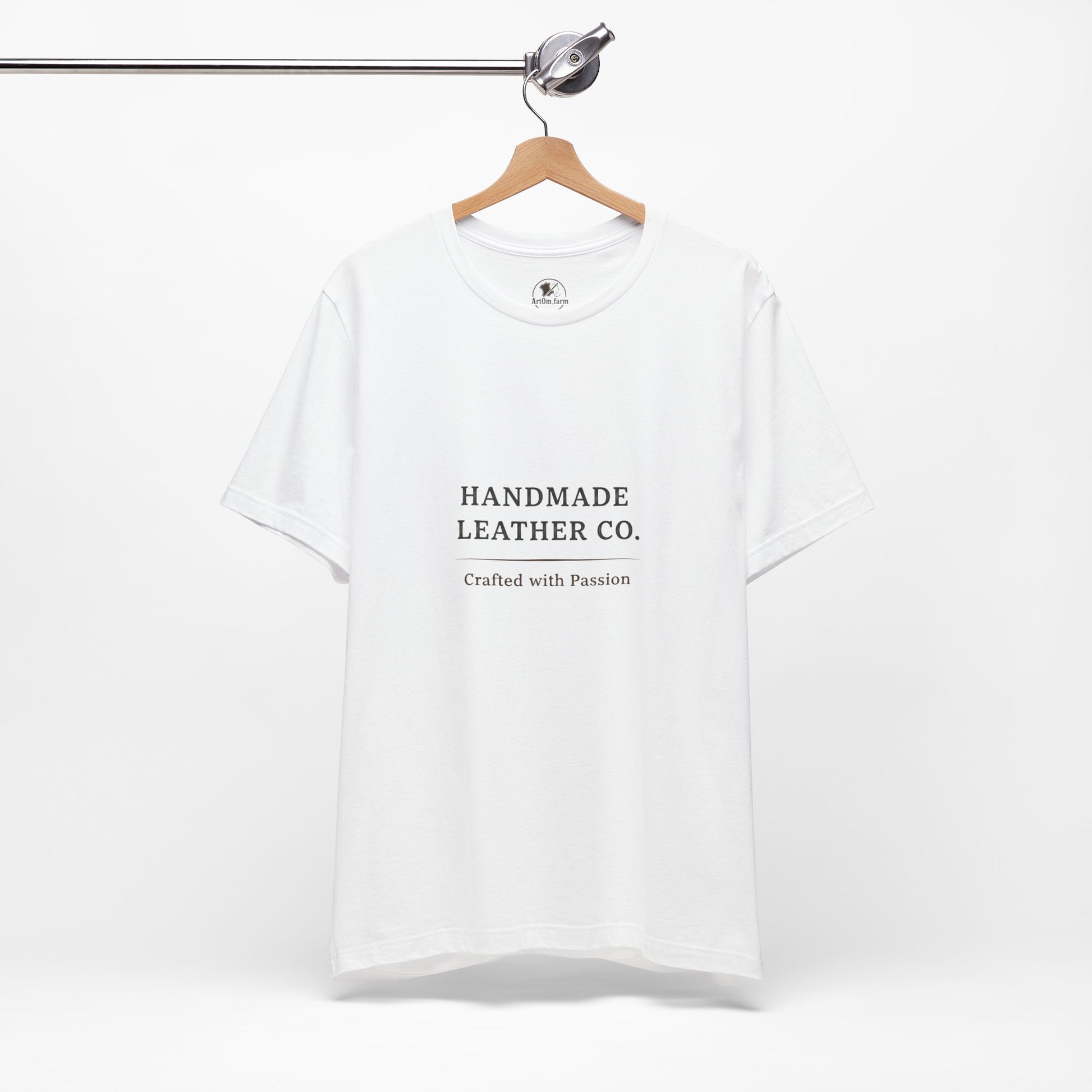 Handmade Leather Co. Tee - Unisex Casual Fashion Shirt for Everyday Wear, Stylish Comfort Gift for Leather Lovers - ArtOm_farm™ LEATHER