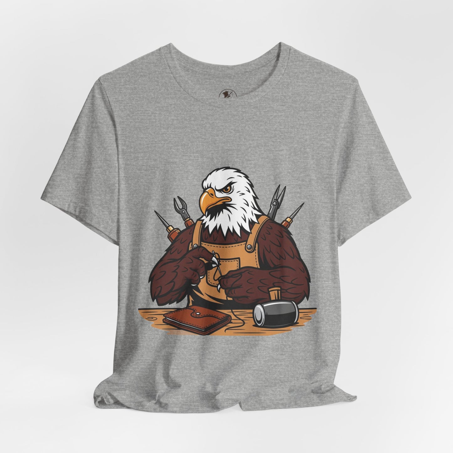 Crafty Eagle DIY Shirt - Unisex Tee for Crafters, Eagle Graphic Design, Gift for Men and Women