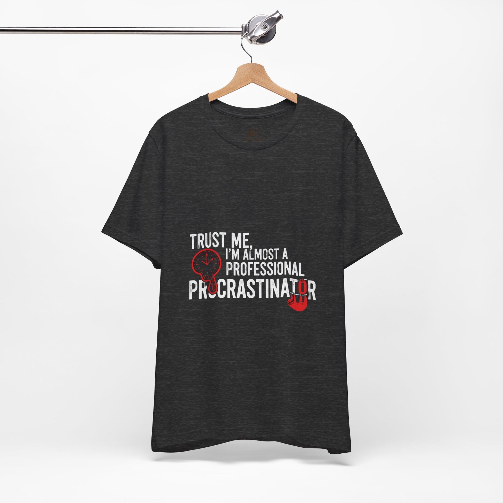 Funny Procrastinator T-Shirt | Humorous Gift for Students | Casual Unisex Graphic Tee - ArtOm_farm™ LEATHER 