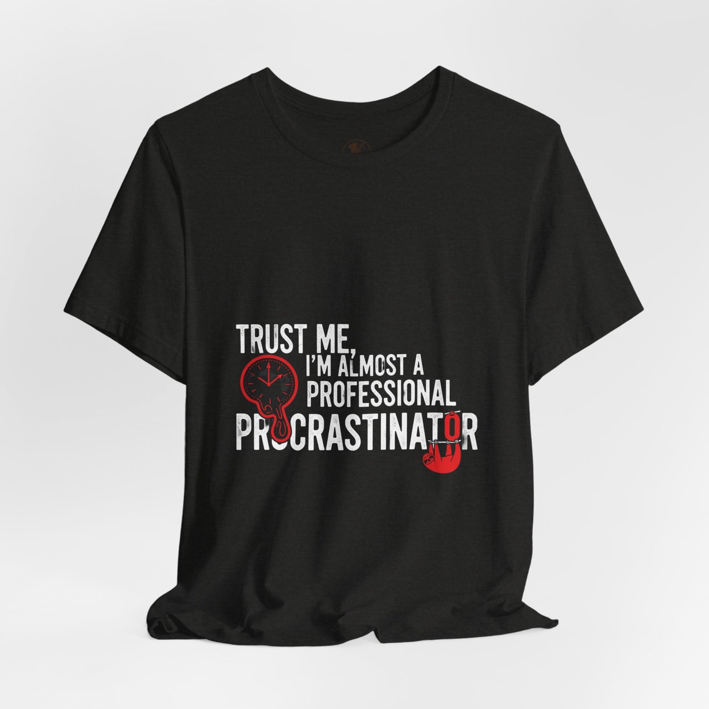 Funny Procrastinator T-Shirt | Humorous Gift for Students | Casual Unisex Graphic Tee - ArtOm_farm™ LEATHER