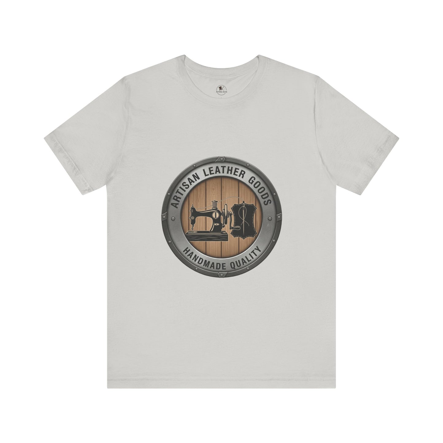 Artisan Leather Goods T-Shirt for Casual Wear, Handmade Quality Tee - Perfect Gift for Crafters and Father's Day - ArtOm_farm™ LEATHER