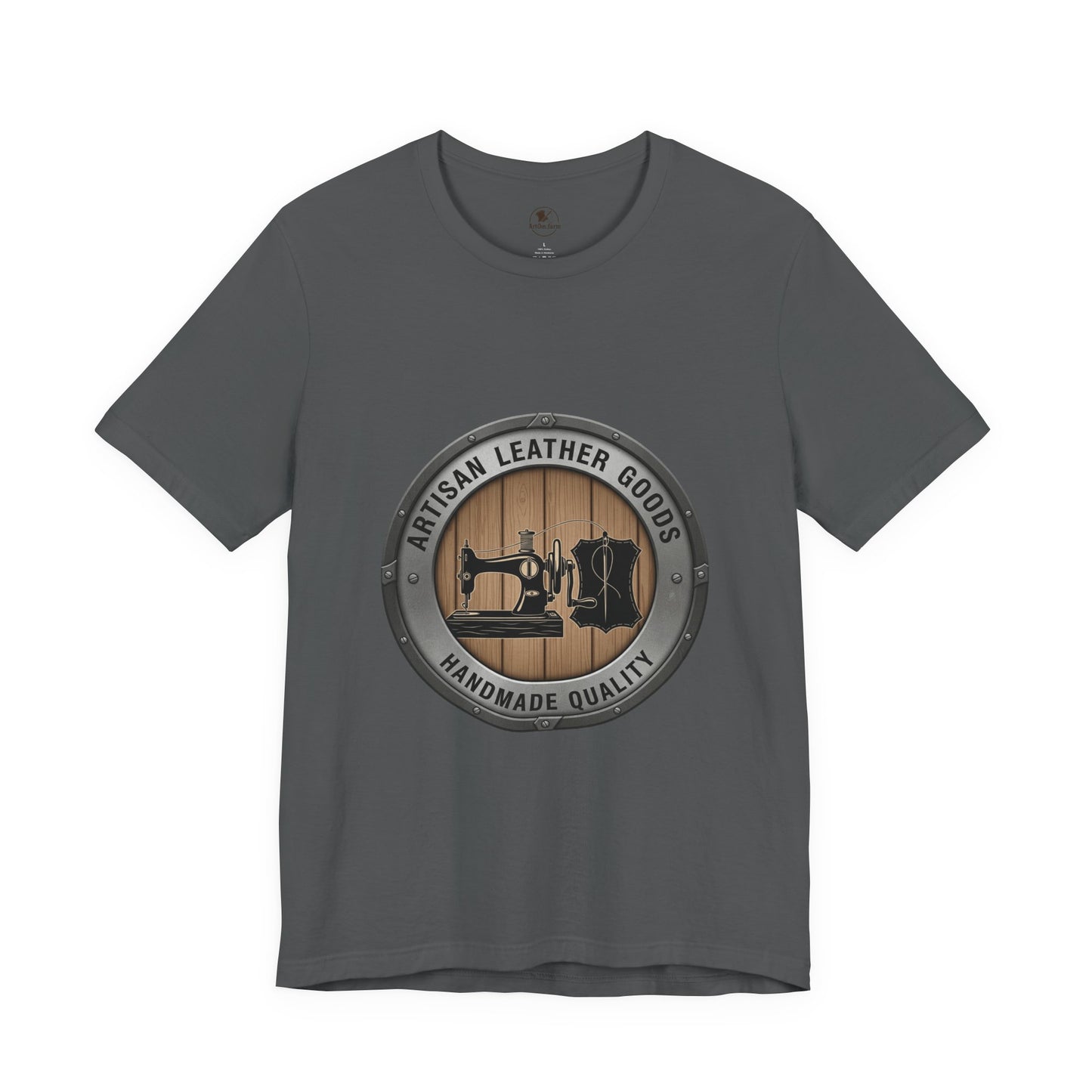 Artisan Leather Goods T-Shirt for Casual Wear, Handmade Quality Tee - Perfect Gift for Crafters and Father's Day - ArtOm_farm™ LEATHER