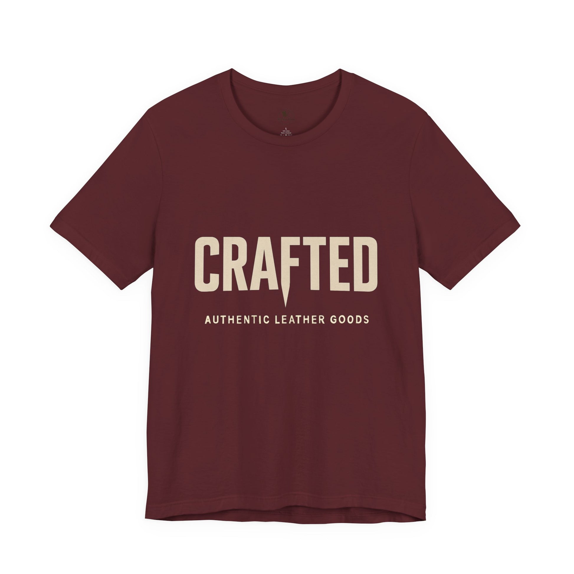 Crafted Leather Goods Tee - Unisex Casual Shirt, Vintage Style Cozy Everyday Wear, Perfect Gift for Him - ArtOm_farm™ LEATHER