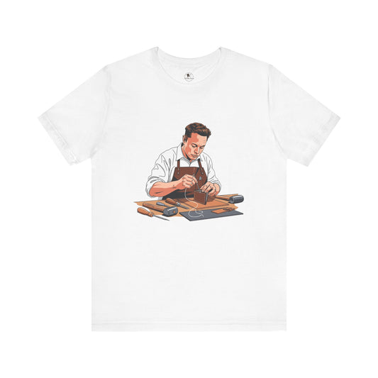 Craftsman Tee - Celebrate Artisanship with the Perfect Gift for Handyman and Father's Day, Ideal for Casual Everyday Wear - ArtOm_farm™ LEATHER