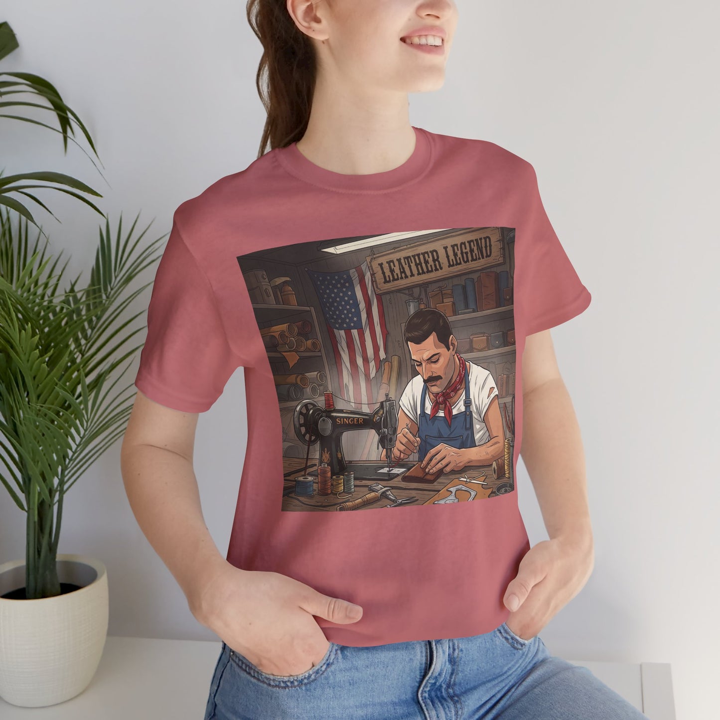 Leather Legend Graphic Tee - Artisan Vintage Style Shirt, Perfect Gift for Craftsmen and Father's Day - ArtOm_farm™ LEATHER 