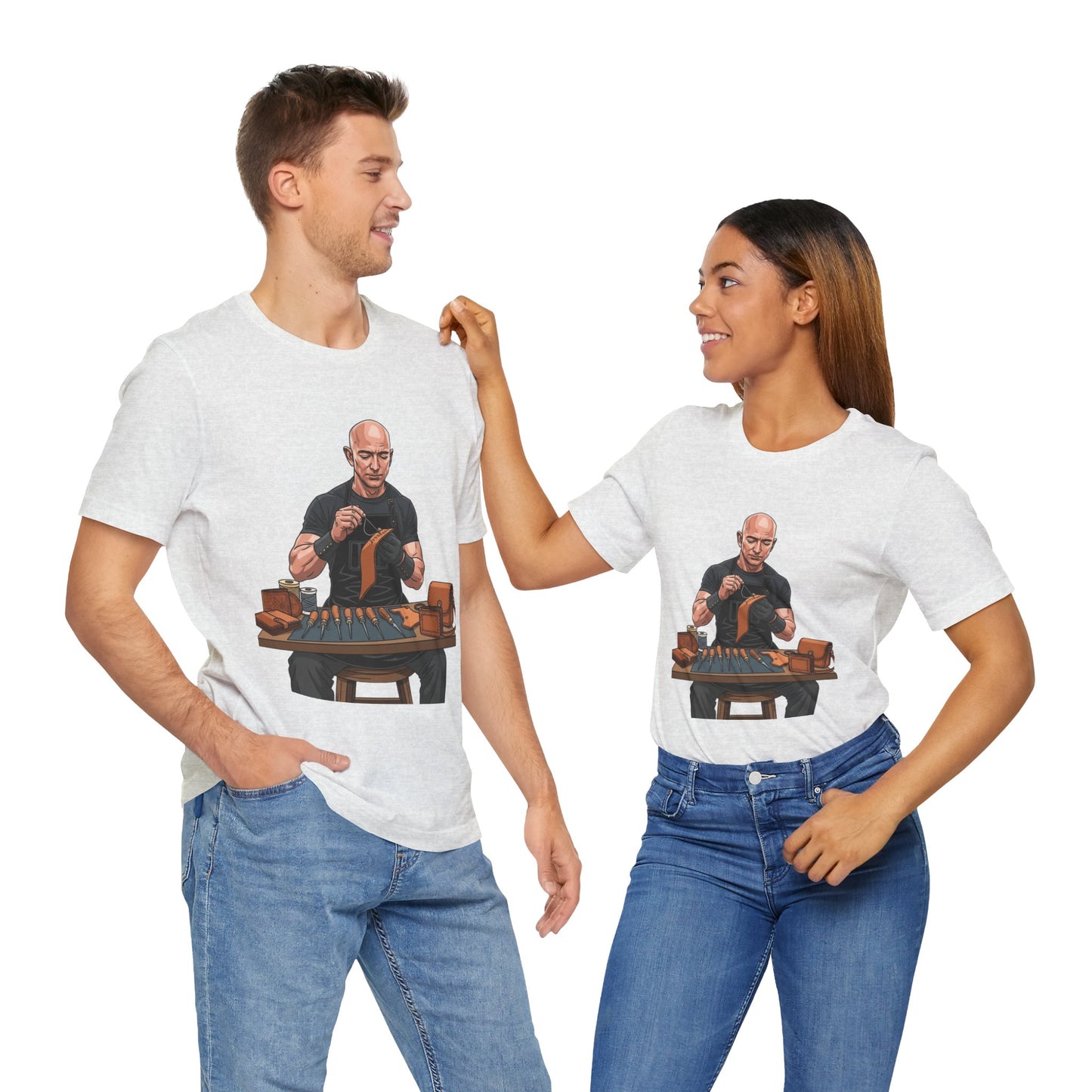 Craftsmanship Inspired Tee for Makers - Perfect Gift for Handmade Enthusiasts and Casual Wear - ArtOm_farm™ LEATHER 