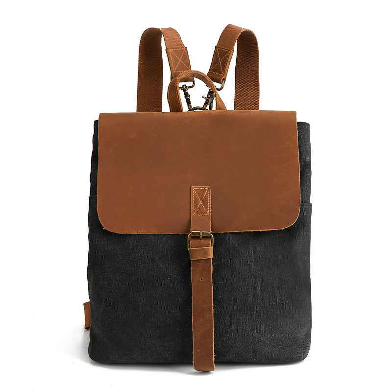 Retro Crazy Horse Leather Backpack for Timeless Style and Durability - ArtOm_farm™ LEATHER
