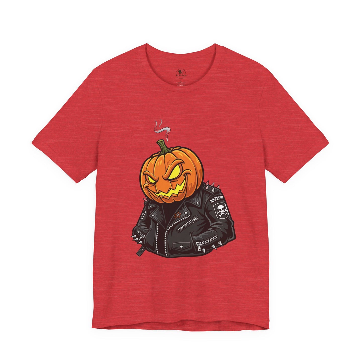 Pumpkin Punk T-Shirt - Edgy Halloween Graphic Tee for Unisex Style at Autumn Parties